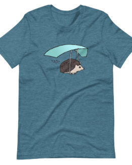 motivanimals Hedgehog T-Shirt in Heather Deep Teal